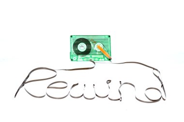 Rewind cassette tape clipart