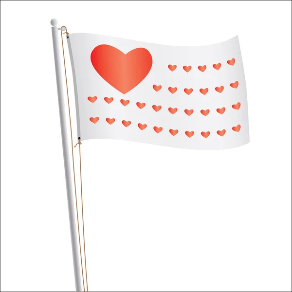 爱共和国的旗帜 — 图库矢量图片