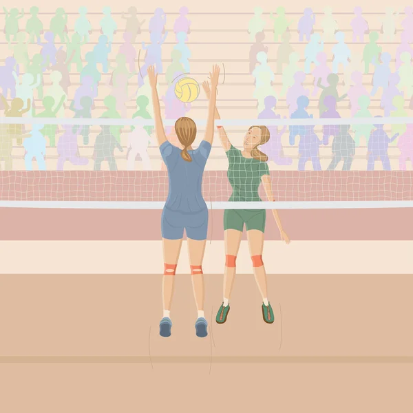 Joueur de volley — Image vectorielle