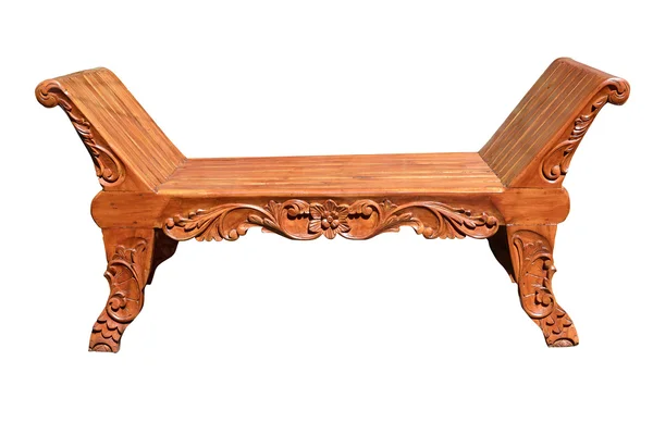 Carved-bench — Stock fotografie
