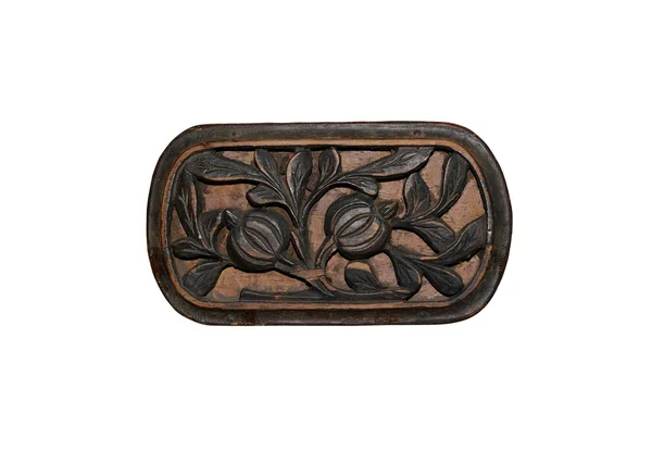Floral-wood-carving — Stock Photo, Image