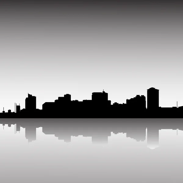 城市-天际线-黄昏 — 图库矢量图片