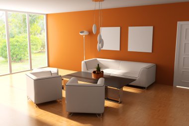 Modern living room clipart