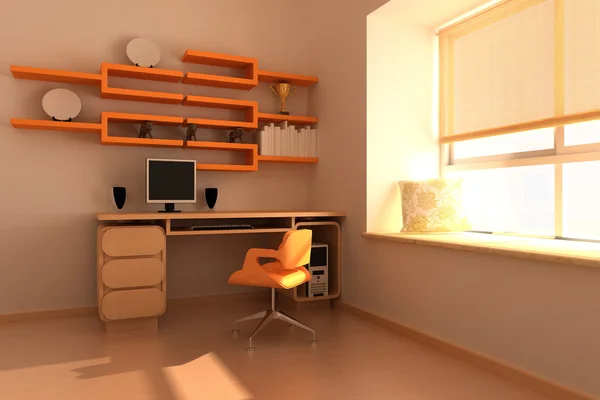 Modern study room — Stock Photo, Image
