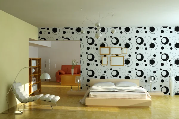 Moderne slaapkamer — Stockfoto