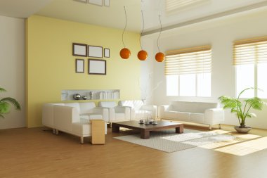 Modern living room clipart