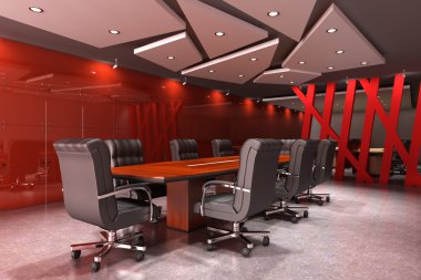 Modern meeting room clipart