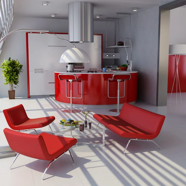 Modern home interior — Stock Photo, Image