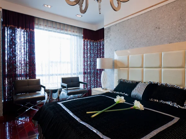 Luksusowa sypialnia — Zdjęcie stockowe