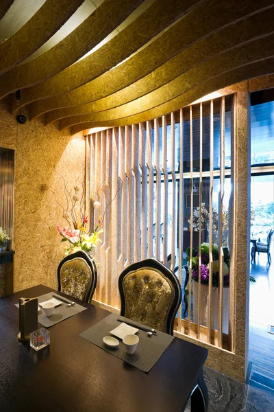 Lyx restaurang interiör med modern stil — Stockfoto
