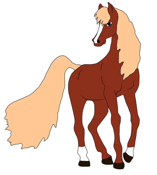 Cavalo livre — Vetor de Stock