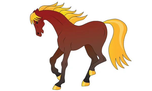 Cavalo selvagem — Vetor de Stock