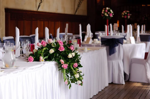 Tables à une réception de mariage — Photo