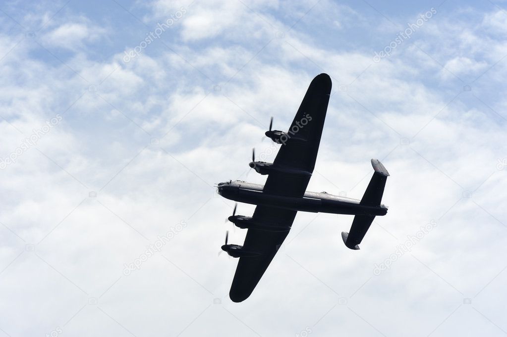 Lancaster Bomber in flight