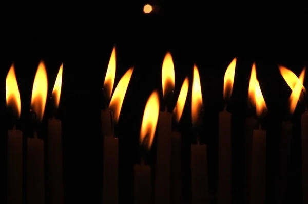 Kostelní svíčky — Stock fotografie