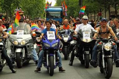 Gay Parade Motorcycle Vanguard clipart