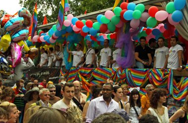 Gay Parade in Paris clipart
