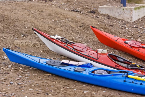 Kayaks on the Beach — Stock Photo, Image