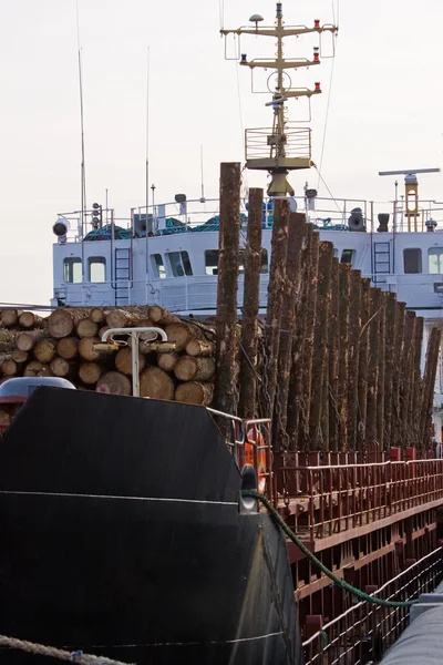 ロードされた貨物船 — ストック写真