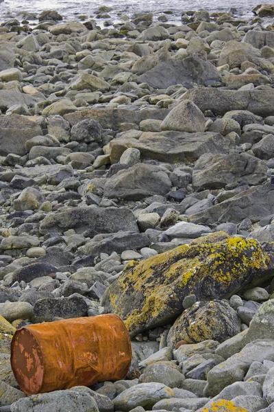 Plaj kirliliği — Stok fotoğraf