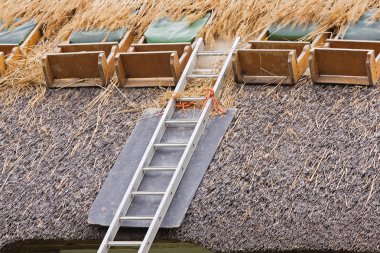 Roof Thatching 2 clipart