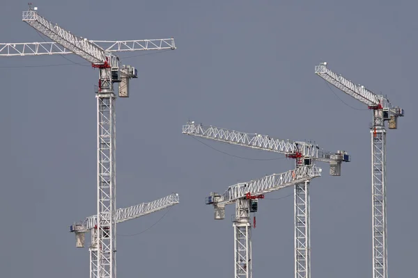 Construction Site Cranes — Stock Photo, Image