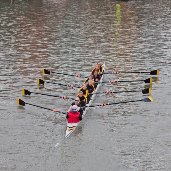 Women Crew Pulling Together — Stock Photo, Image