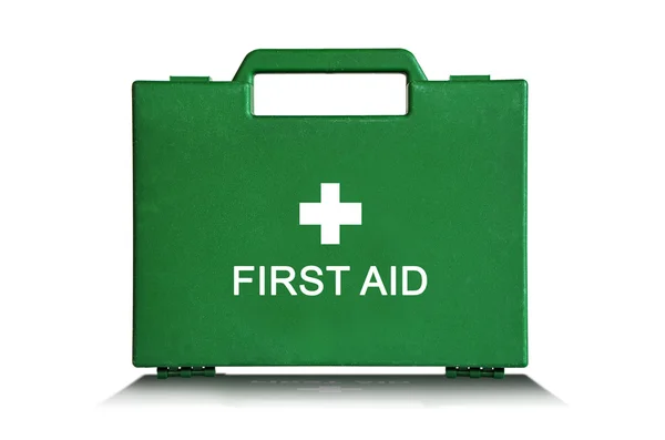 Caja de primeros auxilios verde Imagen De Stock