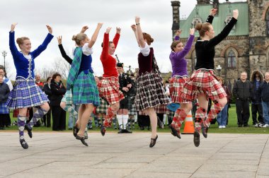Scottish Highland Dancers clipart