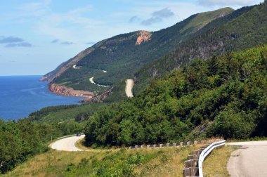 The Cabot Trail in Cape Breton, Nova Scotia clipart