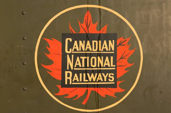 stock image A vintage and iconic Canadian National Railway