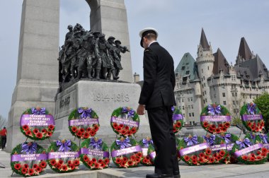 Service for the Battle of the Atlantic in Ottawa clipart