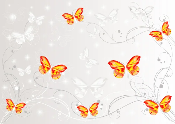 Abstract butterflies background — Stock Photo, Image