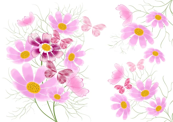 花卉抽象背景 — 图库照片