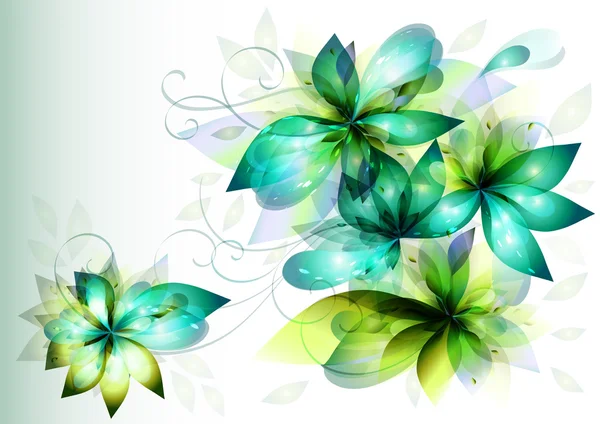 Beautiful vector flowers for your design — Stock Vector