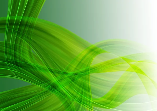 Абстрактные стильные зелёные ленты — стоковое фото
