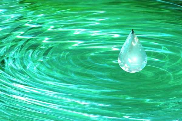 Druppel abstracte schoon water — Stockfoto
