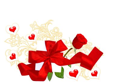 Elegant valentine blank clipart