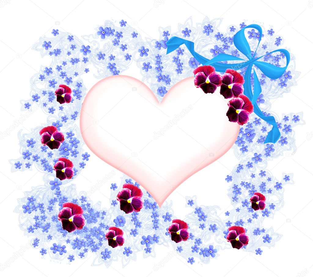 Elegant Flourish valentine card
