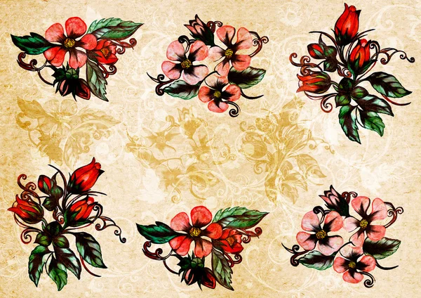 Oude bloeien wallpaper 1 — Stockfoto
