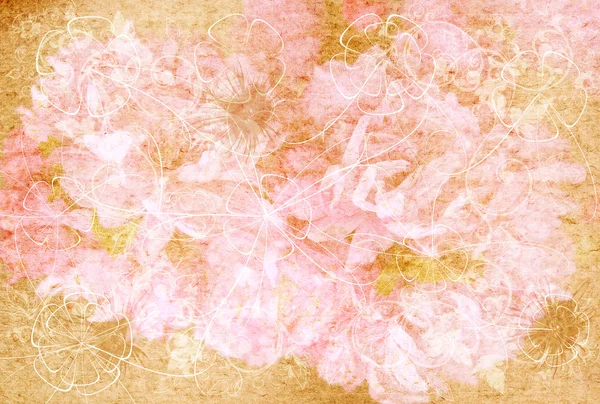 Винтажные цветы назад — стоковое фото