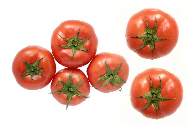 Fresh tomato isolated on a white — Stock Photo, Image