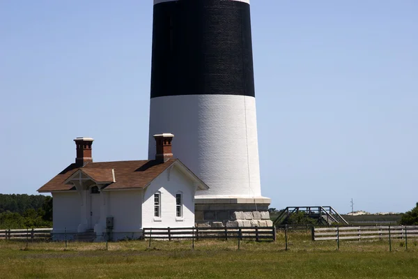 Bodie island lighthouse djurhållare house — Stockfoto