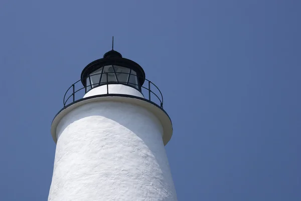 White Lighthouse Tower Top — Stock Photo, Image