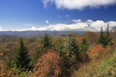 Herrin kloof uitzicht op de blue ridge parkway