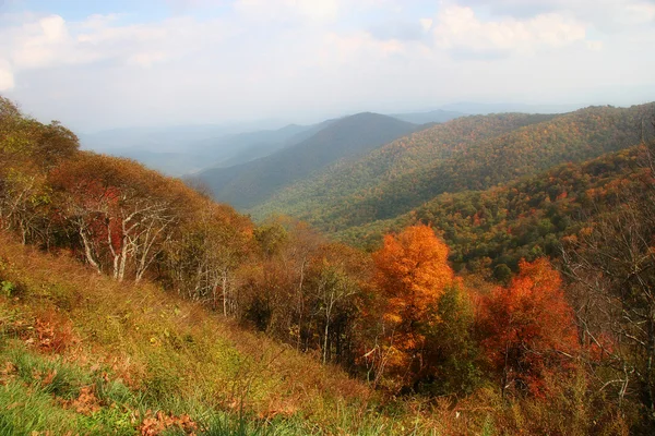 North carolina in de herfst bergen — Stockfoto