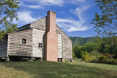 Log Cabin House at Cades Cove in TN clipart