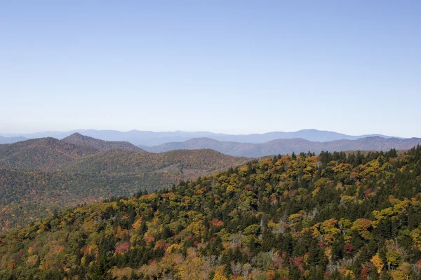 北卡罗莱纳州山在秋天 — 图库照片