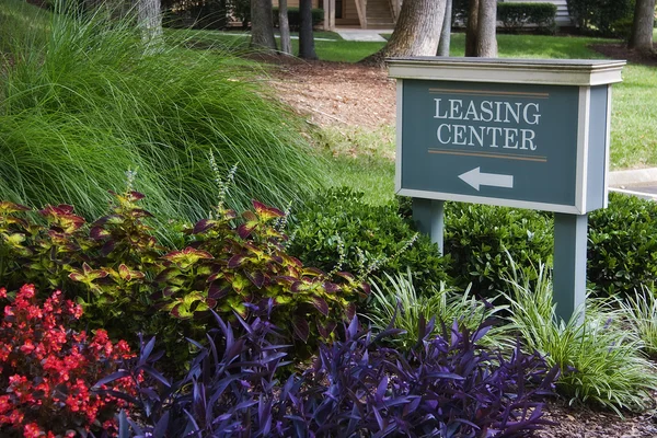 Leasing Center Sign — Stock Photo, Image