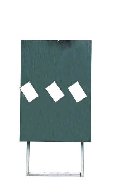 3 boş kart ile ayakta yazı tahtası — Stok fotoğraf